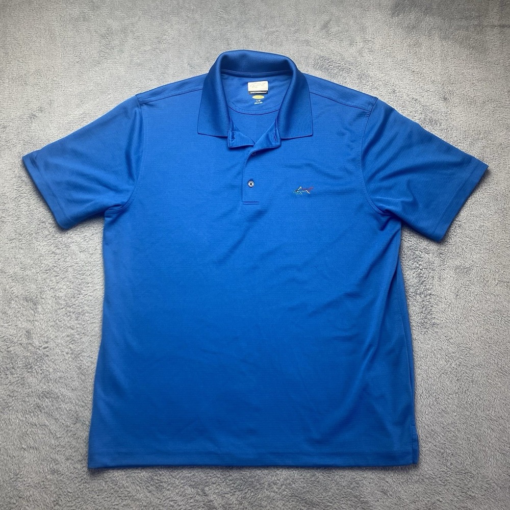 Greg Norman Golf Polo Blue Play Dry Size Large